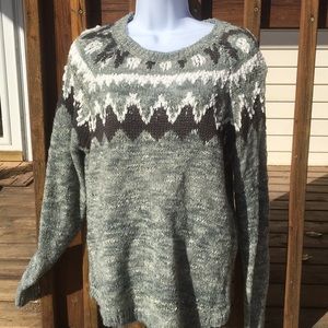 Maurices print sweater - M